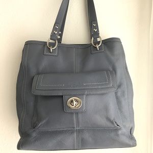 Coach large leather tote